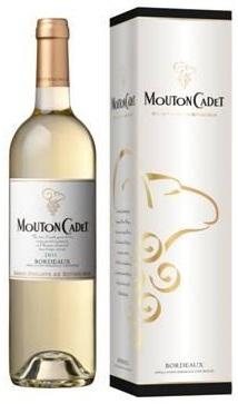 Вино белое сухое «Baron Philippe de Rothschild Mouton Cadet Blanc» 2011 г., в подарочной упаковке