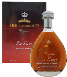 Коньяк «Double Crown de Luxe Petite Fine Champagne» декантер в подарочной коробке