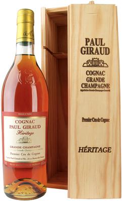 Коньяк «Paul Giraud Heritage Grande Champagne Premier Cru» в деревянной коробке