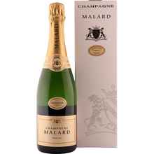 Шампанское белое полусладкое «Malard Demi-Sec» в подарочной упаковке