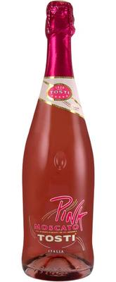 Вино игристое розовое сладкое «Tosti Pink Moskato» в тубе