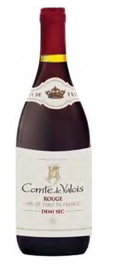 Вино столовое красное полусухое «Comte de Valois»