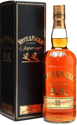 Виски шотландский «Whyte & Mackay Supreme 22 Year Old» в подарочной упаковке