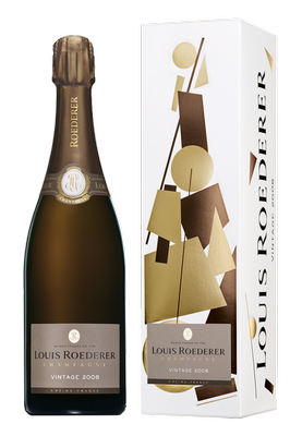 Шампанское белое брют «Louis Roederer Brut Vintage» 2008 г. в графической упаковке