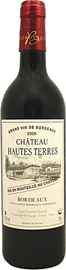 Вино красное сухое «Chateau Hautes Terres» 2008 г.