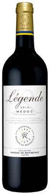 Вино красное сухое «Legende Medoc» 2012 г.