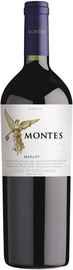 Вино красное сухое «Montes Merlot Reserva» 2013 г.