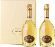 Шампанское белое сухое «Ruinart DUO Blanc de Blancs» 2 бутылки в подарочной коробке.