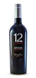 Вино красное полусухое «12 E Mezzo Negroamaro»