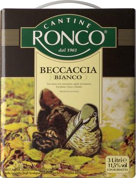 Вино cтоловое белое сухое «Becaccia Bianco»