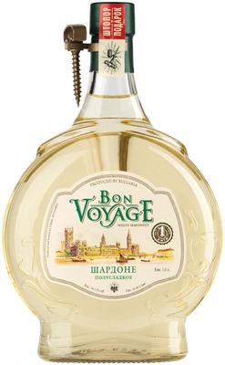 Вино столовое белое полусладкое «Bon Voyage Шардоне»