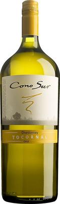 Вино столовое белое полусухое «Cono Sur Tocornal Chardonnay, 1.5 л» 2015 г.