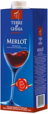 Вино красное сухое «Merlot Terre di Ghiaia»