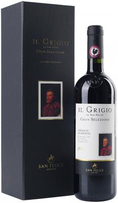 Вино красное сухое «Agricola San Felice Il Grigio Gran Selezione Chianti Classico» 2010 г., в подарочной упаковке
