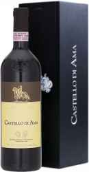 Вино красное сухое «Castello di Ama Chianti Classico Riserva» 2009 г. в подарочной упаковке.