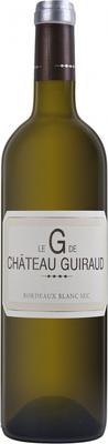 Вино белое сухое «Le "G" de Chateau Guiraud» 2014 г.