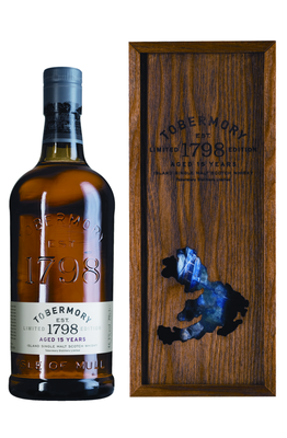 Виски шотландский «Tobermory Aged 15 Years Limited Edition» в деревянной подарочной упаковке