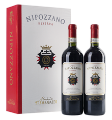 Вино красное сухое «Nipozzano Riserva Chianti Rufina» в подарочной упаковке