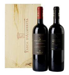 Вино красное сухое «Rosso del Conte and Cabernet Sauvignon» в подарочной упаковке