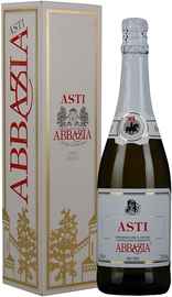 Вино игристое белое сладкое «Abbazia Asti Spumante» в подарочной упаковке