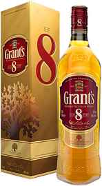 Виски шотландский «Grant's 8 Years Old» в подарочной упаковке