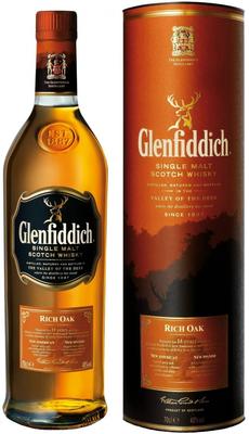 Виски шотландский «Glenfiddich Rich Oak 14 Years Old» в тубе