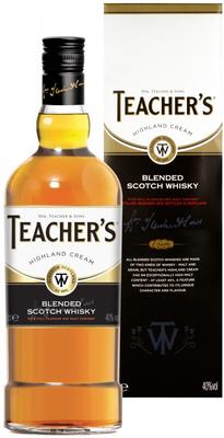 Виски шотландский «Teacher's Highland Cream, 0.2 л» в подарочной упаковке