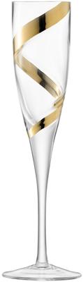 Набор из 2-х бокалов «LSA International Malika Grand Flute Gold Spiral» для шампанского