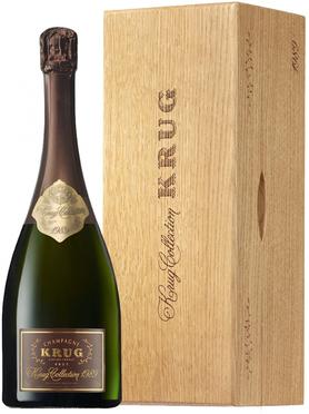 Шампанское белое брют «Krug Collection» 1989 г., в в деревянной коробке