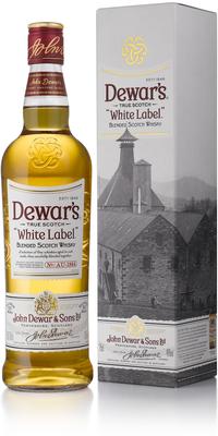 Виски шотландский «Dewar's White Label, 0.75 л» в подарочной упаковке