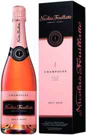 Шампанское розовое брют «Nicolas Feuillatte Brut Rose» в подарочной упаковке