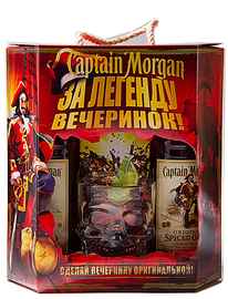 Набор «Captain Morgan Spiced Gold» 2 бутылки + кружка