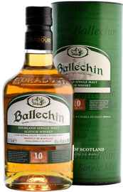 Виски шотландский «Ballechin 10 Years Old» в тубе