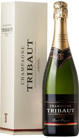 Шампанское белое брют «Tribaut Brut Origine, 1.5 л» в подарочной упаковке