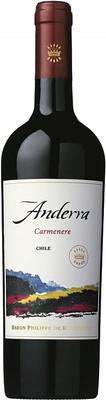 Вино красное сухое «Baron Philippe de Rothschild Anderra Carmenere» 2013 г.