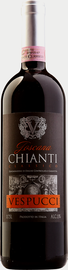 Вино красное сухое «Vespucci Chianti» географического наименования региона Тоскана