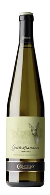 Вино белое сухое Concilio Gewurztraminer Trentino, 0.75 л 2024