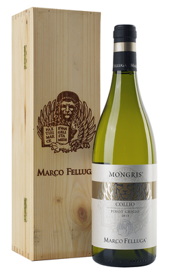 Вино белое сухое «Marco Felluga Collio Pinot Grigio Mongris» 2013 г., в деревянной подарочной упаковке