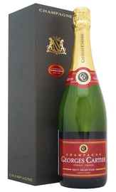 Шампанское белое брют «Georges Cartier Champagne Selection Brut» в подарочной упаковке