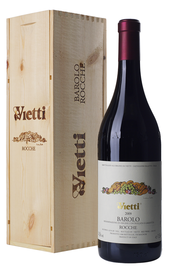 Вино красное сухое «Barolo Rocche» 2009 г. в деревянном футляре