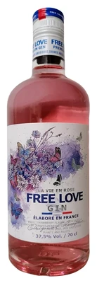 Джин Free Love La Vie en Rose, 0.7 л