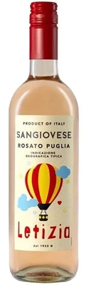Вино розовое полусладкое Letizia Sangiovese Rosato Puglia, 0.75 л