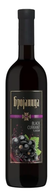 Вино фруктовое красное полусладкое Брояница Черная Смородина, 0.75 л