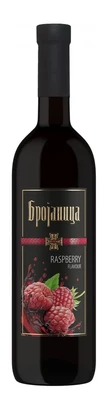 Вино фруктовое красное полусладкое Брояница Малина, 0.75 л
