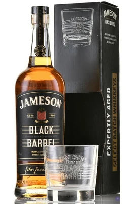 Виски ирландский Jameson Black Barrel, 0.7 л п/у + стакан