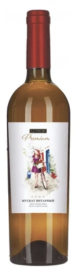 Вино белое полусладкое Винодельня Аскери Мускат Янтарный Премиум, 0.75 л