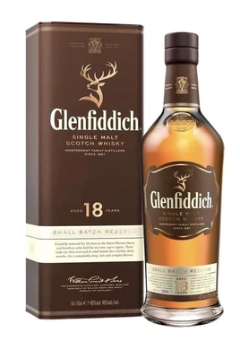 Виски шотландский Glenfiddich 18 Years Old, 0.75 л в тубе