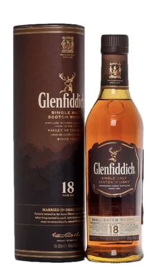 Виски шотландский Glenfiddich 18 Years Old, 0.5 л в тубе