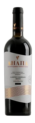 Вино красное сухое Анапа Каберне Совиньон-Мерло, 0.75 л