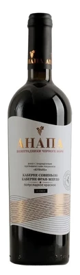 Вино красное полусладкое Анапа Каберне Совиньон-Каберне Фран-Мерло, 0.75 л